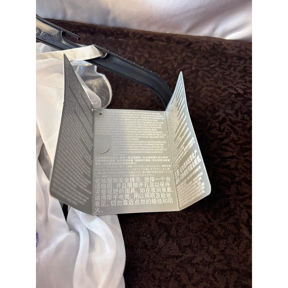 Disney Frozen Elsa Costume Dress Girls Size 5/6 White Blue Sequin Sparkle NWT - Picture 5 of 7